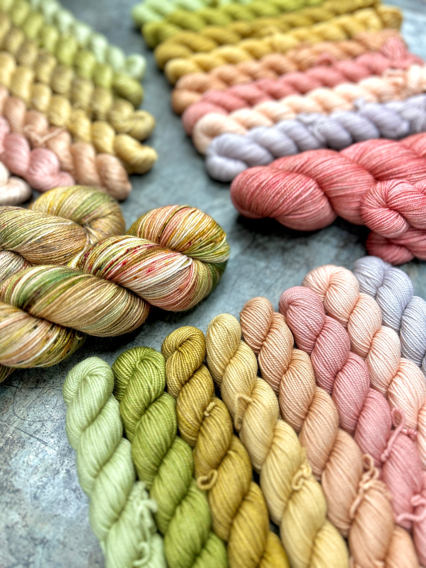 Sunkissed Meadow Sock Set - Linen Alpaca Fingering - 120g set (Seasons of Colour - June)