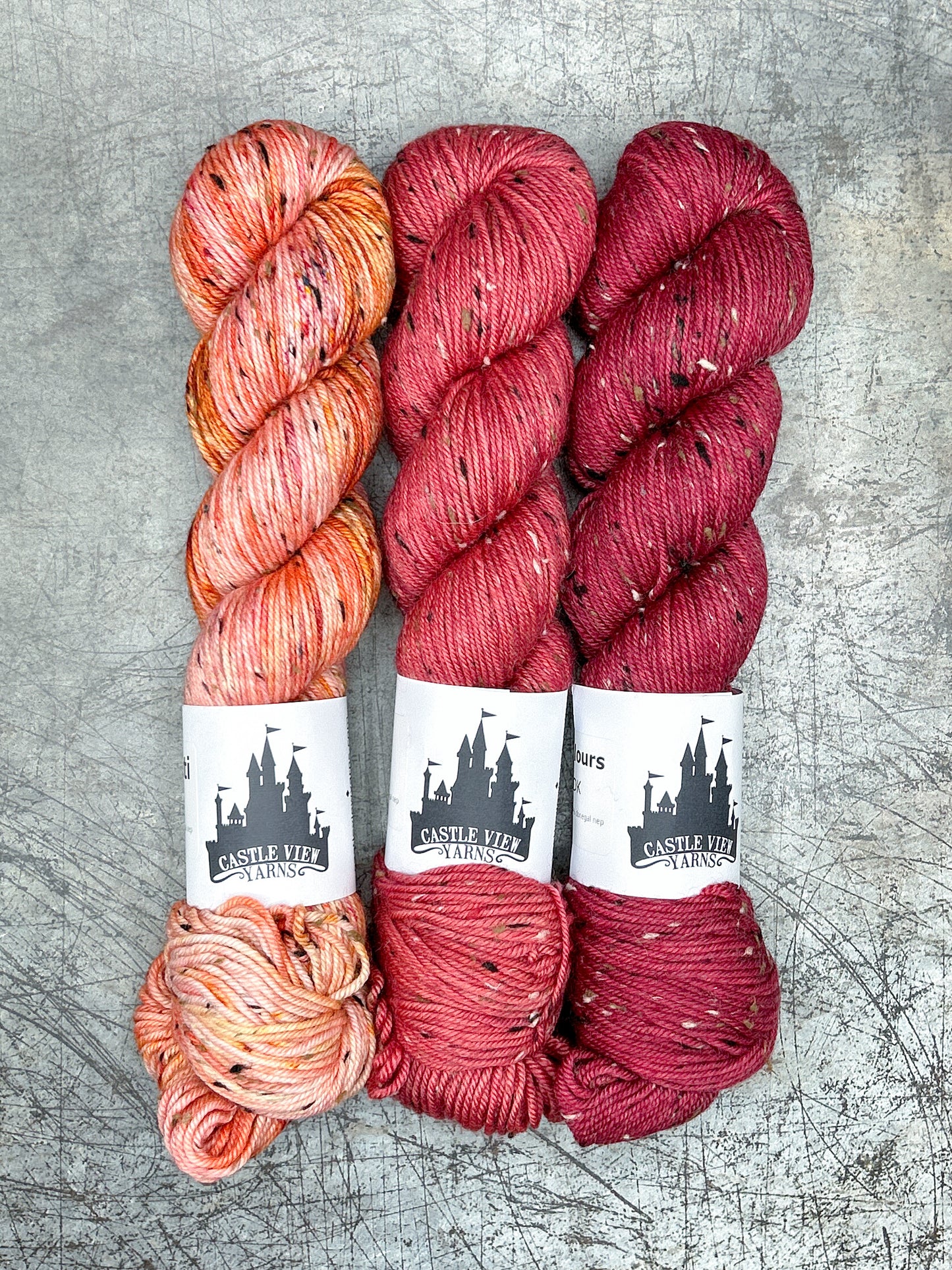 3 Skein Bundle - Tweedy DK (3B)