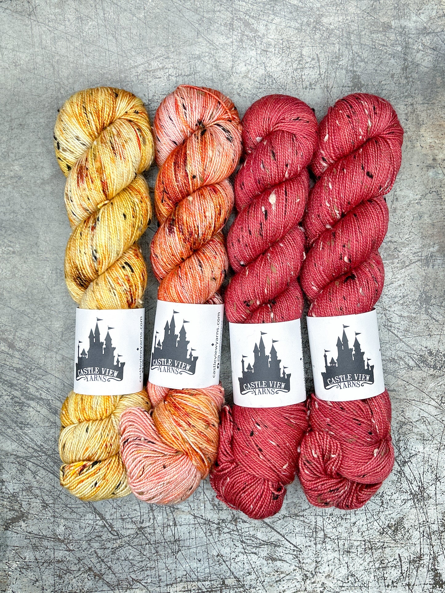 4 Skein Bundle - Tweedy Sock (4D)