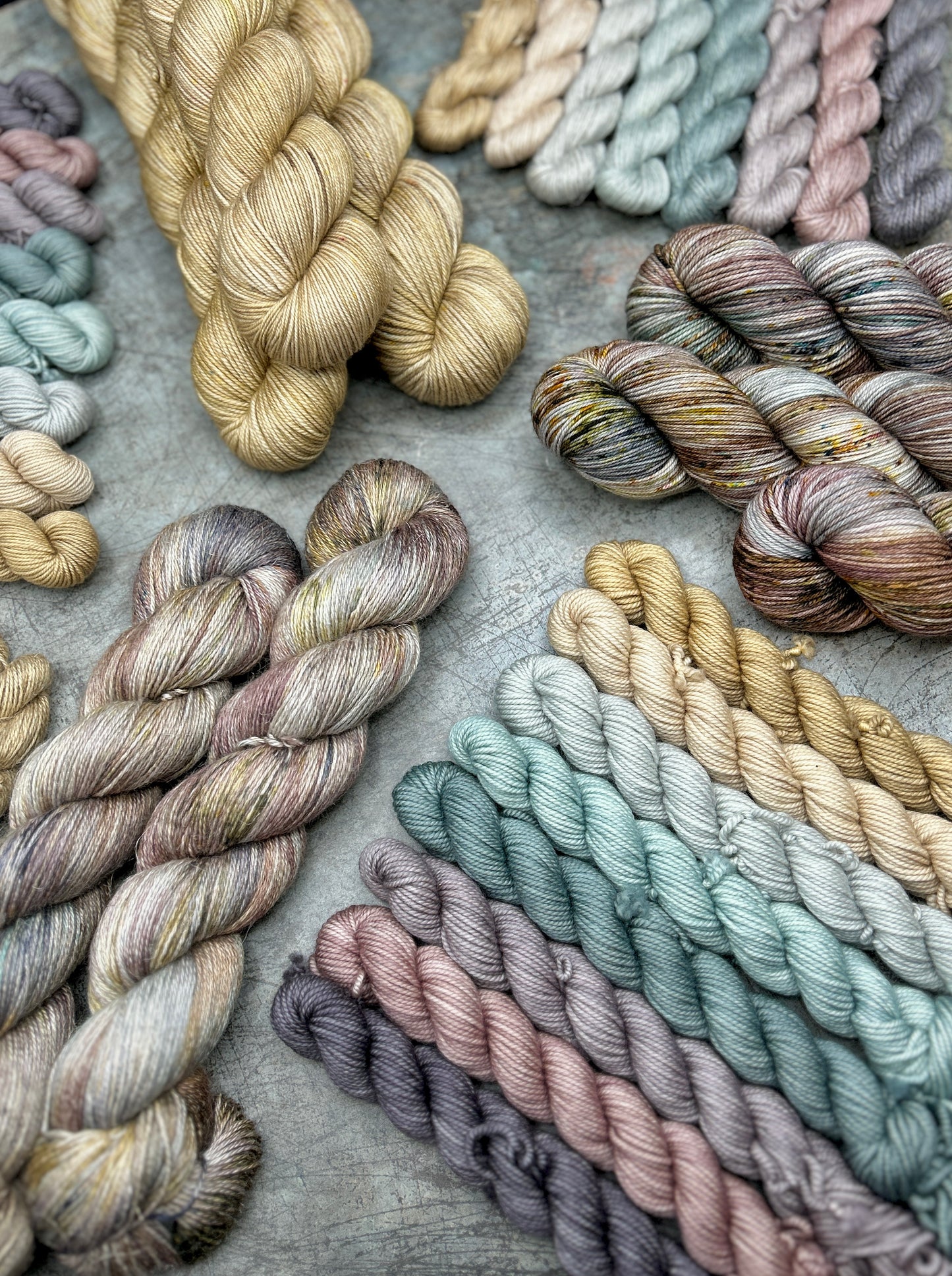 July Minis - Linen Alpaca Fingering - 8 x 20g set (Seasons of Colour)