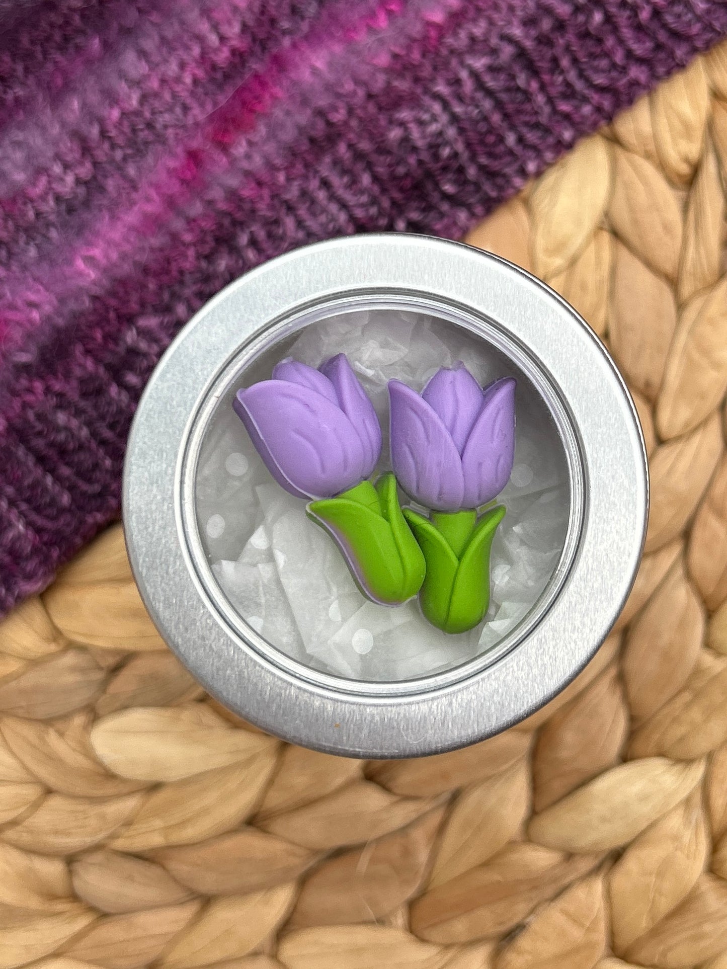 Purple Tulips - Stitch Stoppers