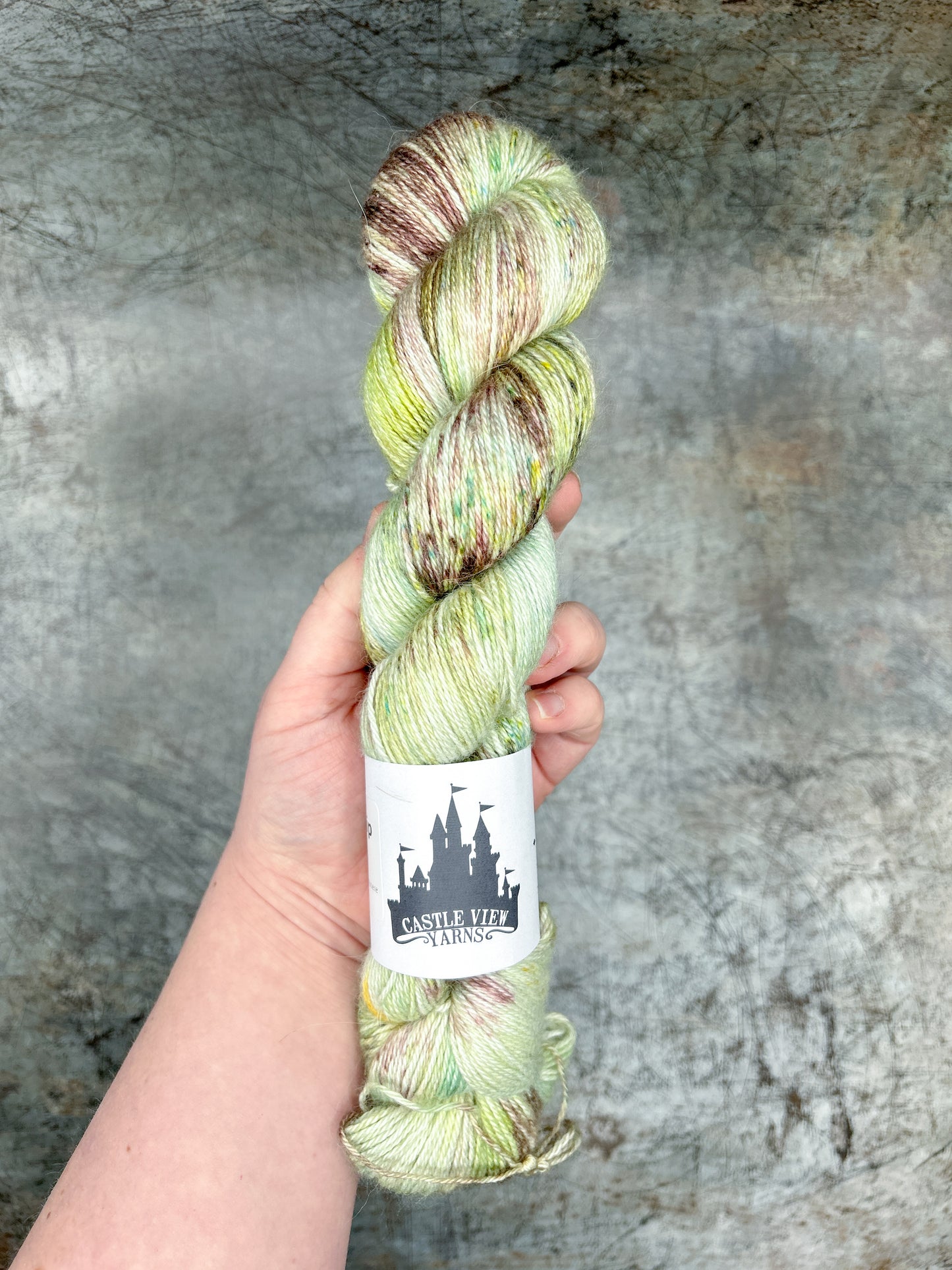 Mint Choc Chip - Alpaca Silk Cashmere 4ply 100g