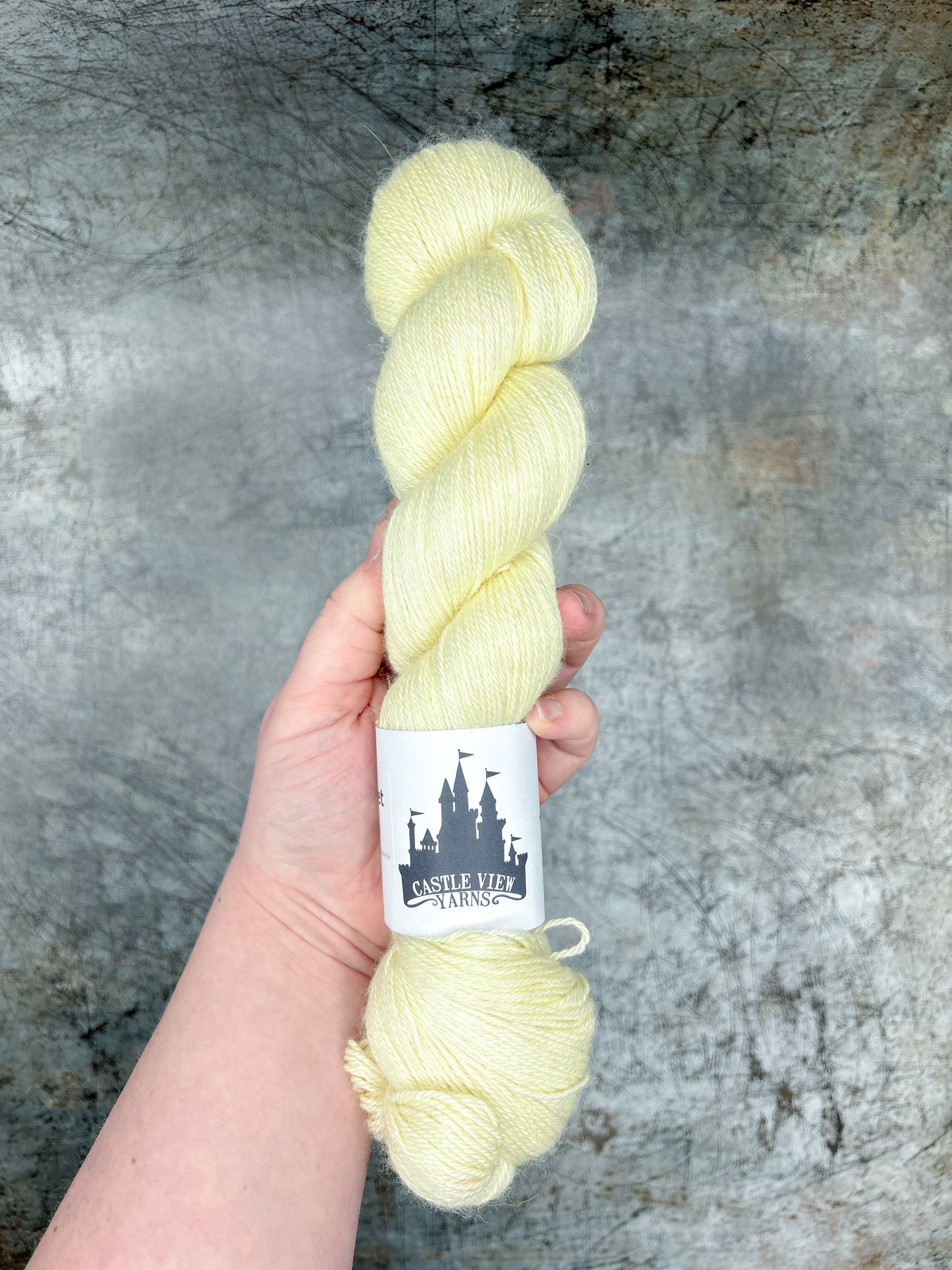 Lemon Sorbet - Alpaca Silk Cashmere 4ply 100g