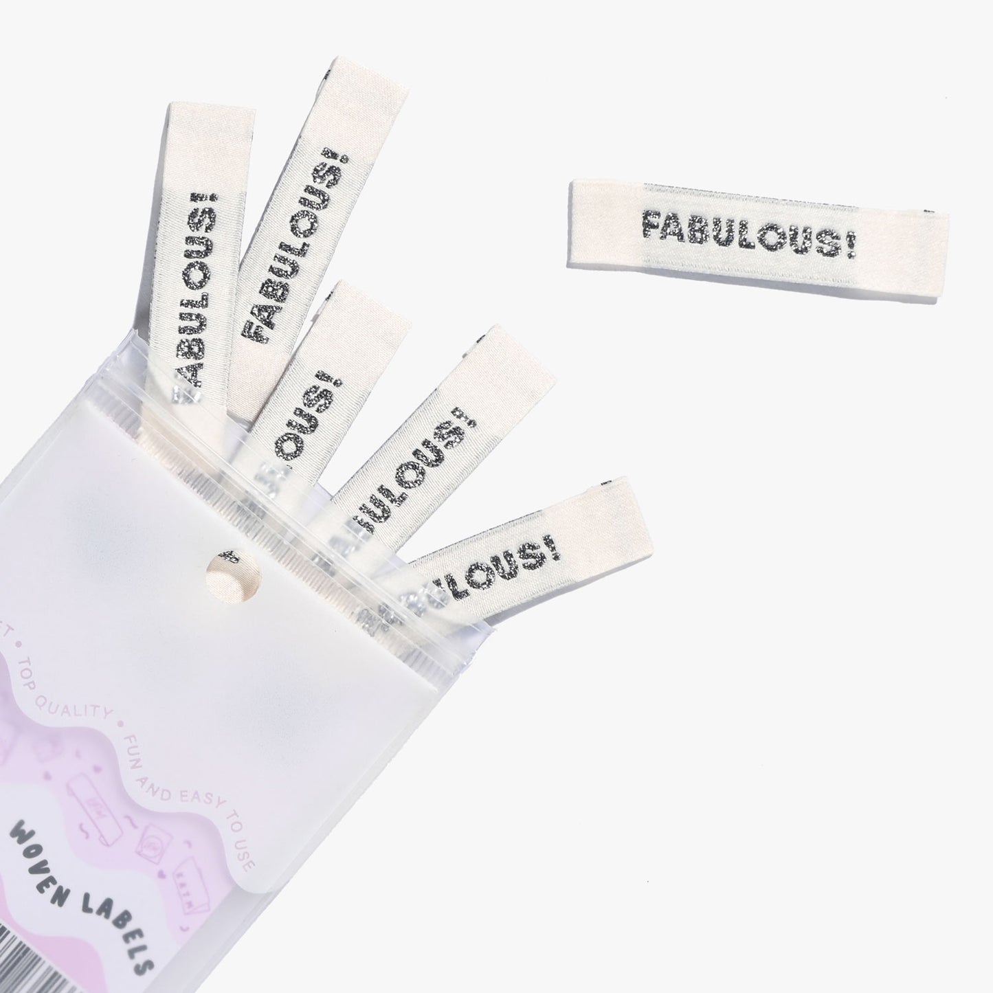 Fabulous - 6 pack -Kylie and the Machine woven labels