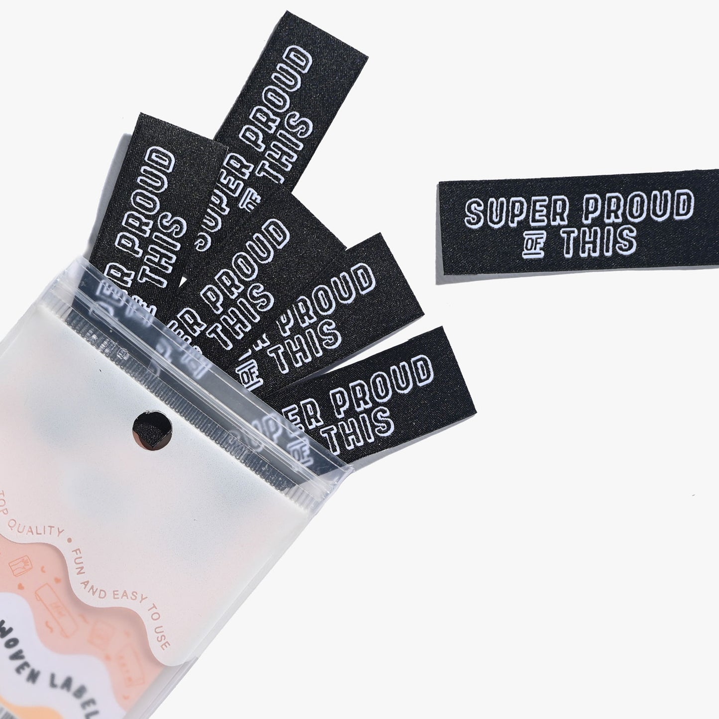 Super Proud Of This - 6 pack -Kylie and the Machine woven labels