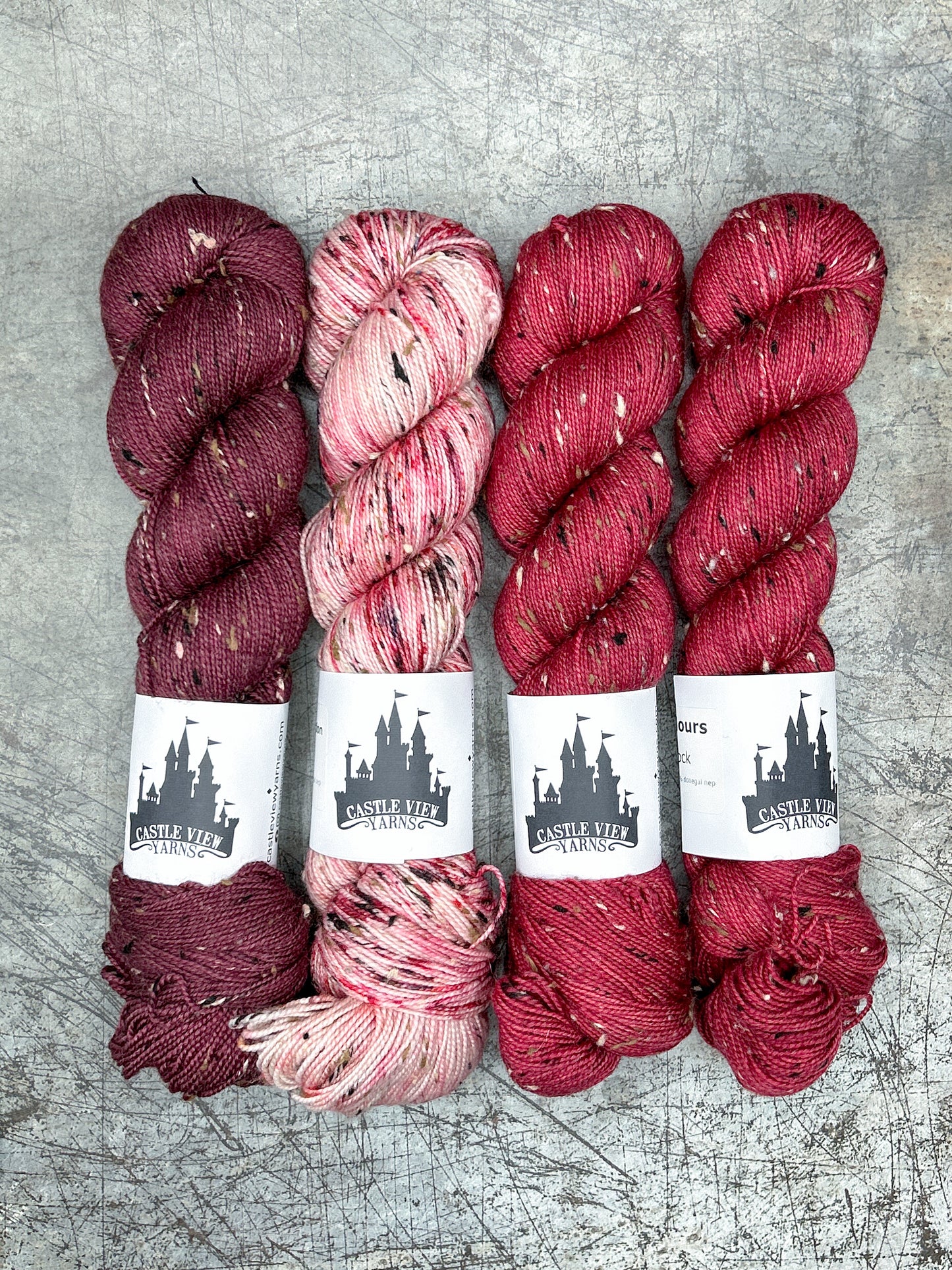 4 Skein Bundle - Tweedy Sock (4F)