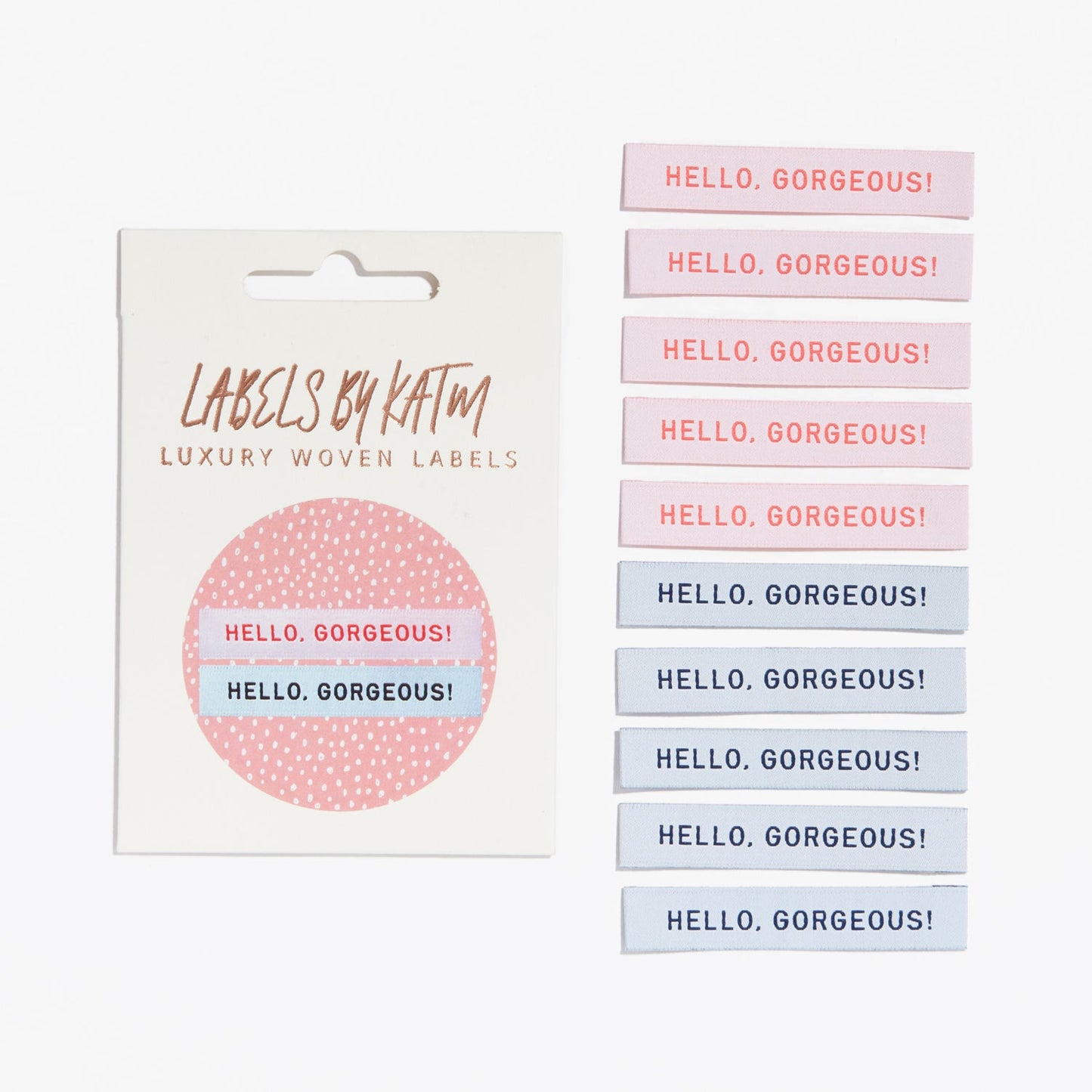 Hello Gorgeous - 10 pack - Kylie and the Machine woven labels