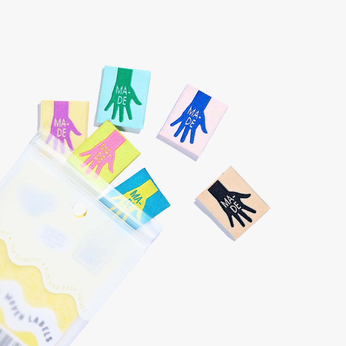 (Hand)made (multi) - 6 pack - Kylie and the Machine woven labels