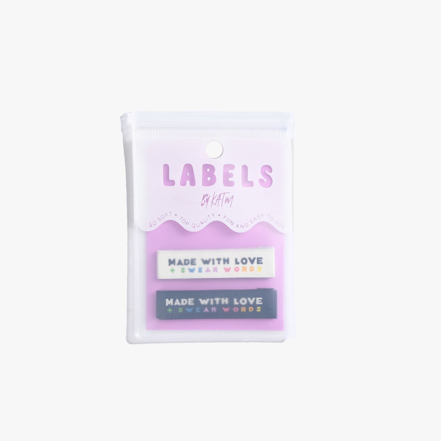 Made With Love & Swear Words - 6 pack - Kylie and the Machine woven labels