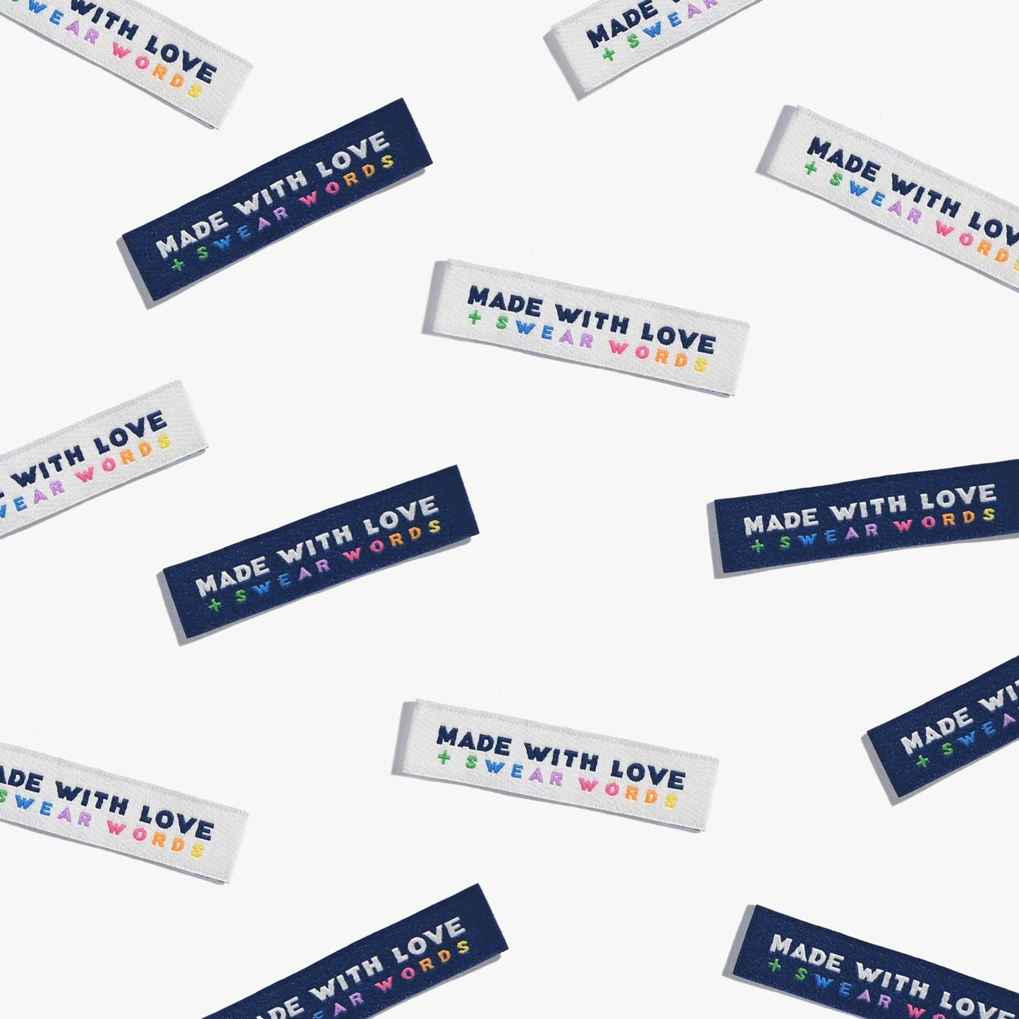 Made With Love & Swear Words - 6 pack - Kylie and the Machine woven labels