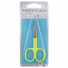 Neon Yellow Scissors - Milward embroidery
