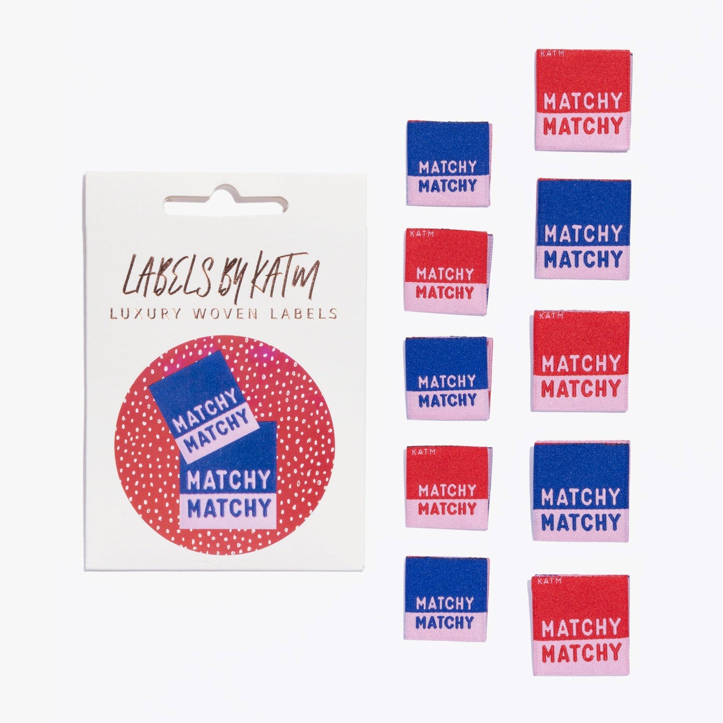 Matchy Matchy - 10 pack -Kylie and the Machine woven labels