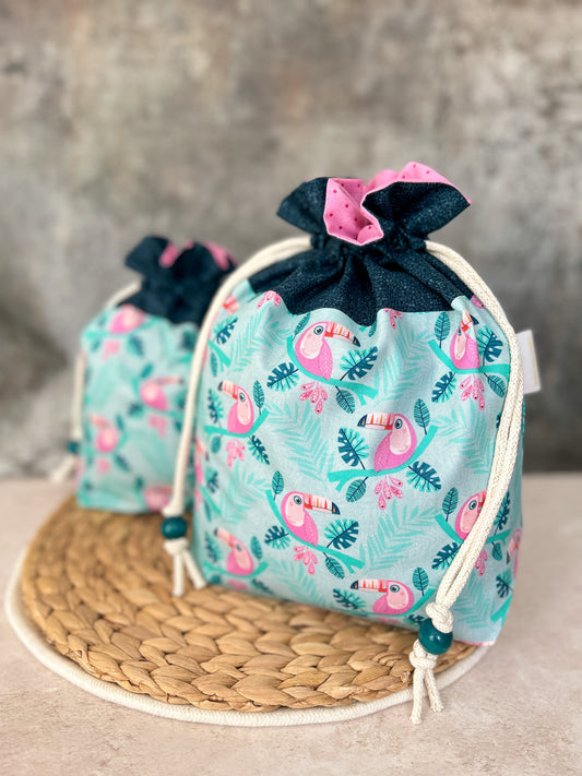 Toucans - Drawstring Project Bag