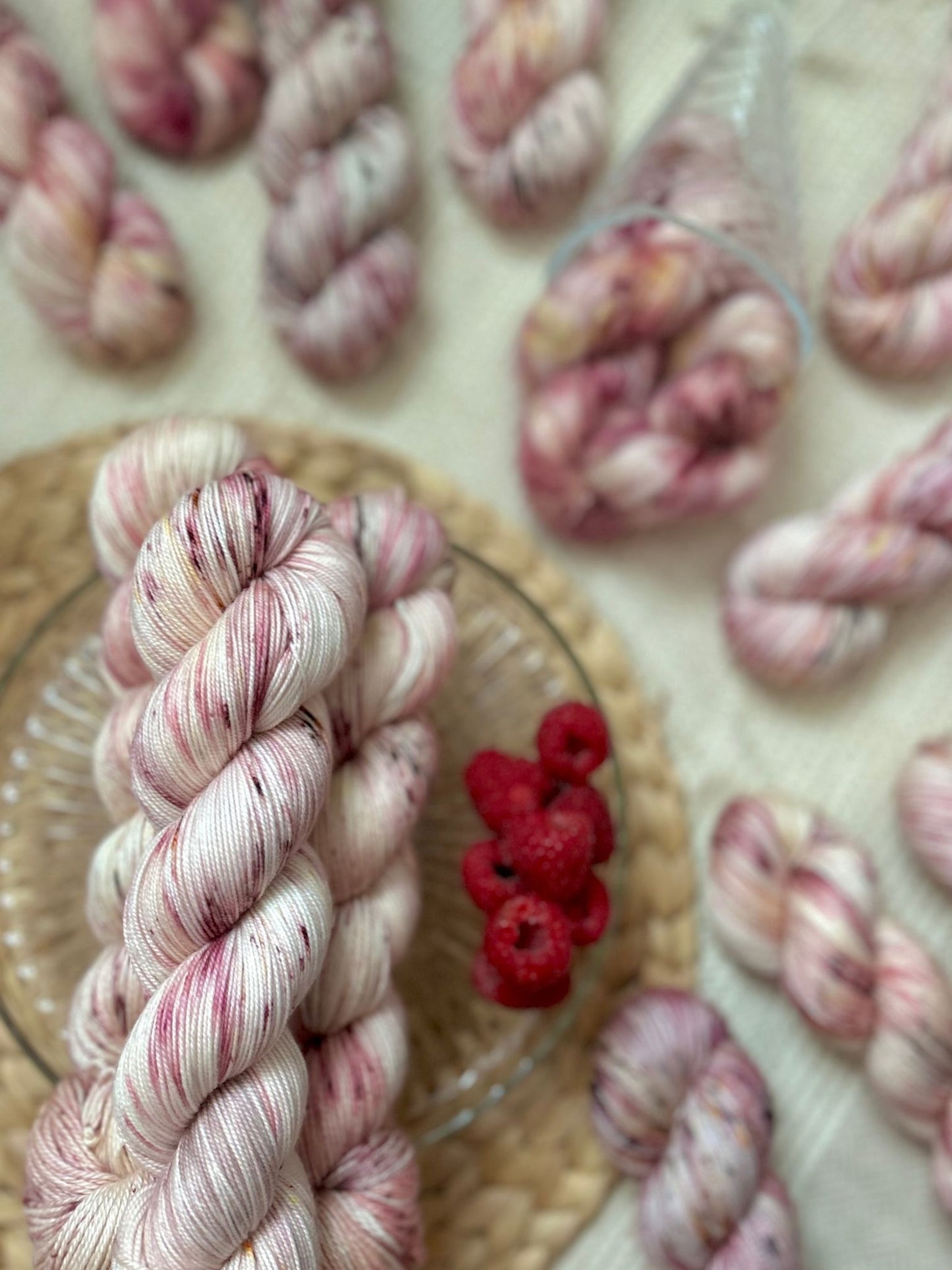 Raspberry Ripple - Tweedy Sock 100g