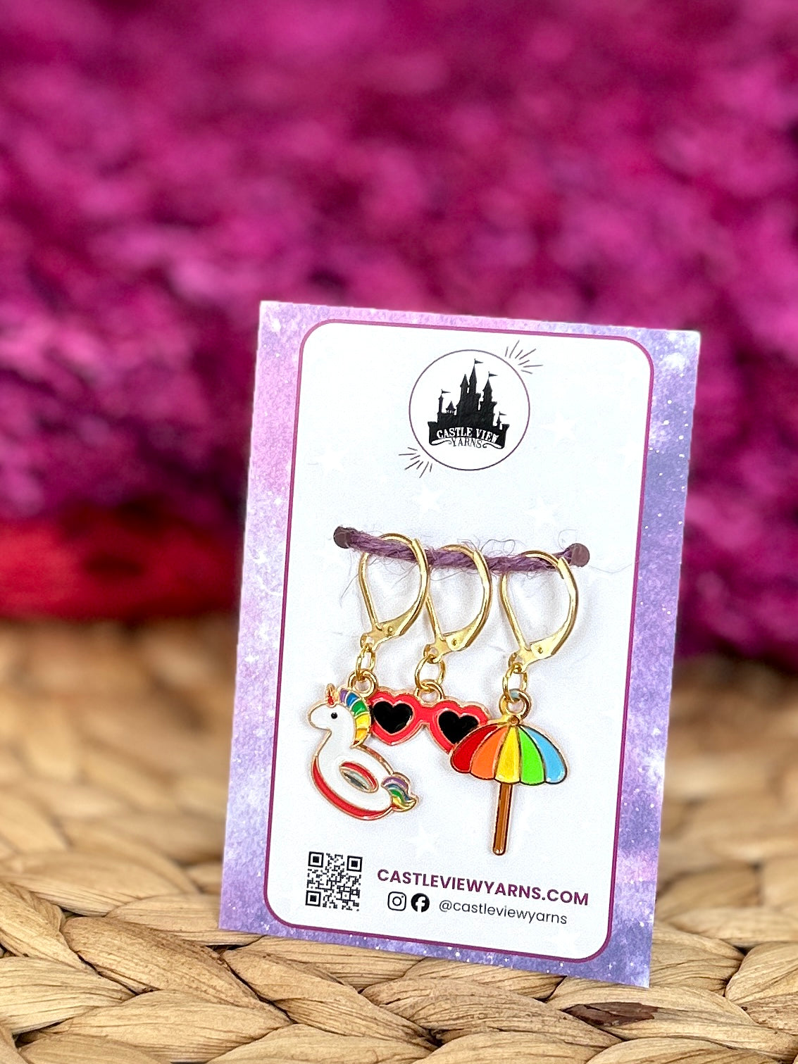 Poolside - Stitch Marker Set