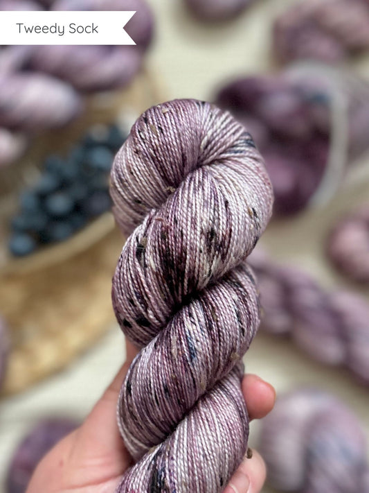 Sweet Blueberry - Tweedy Sock 100g