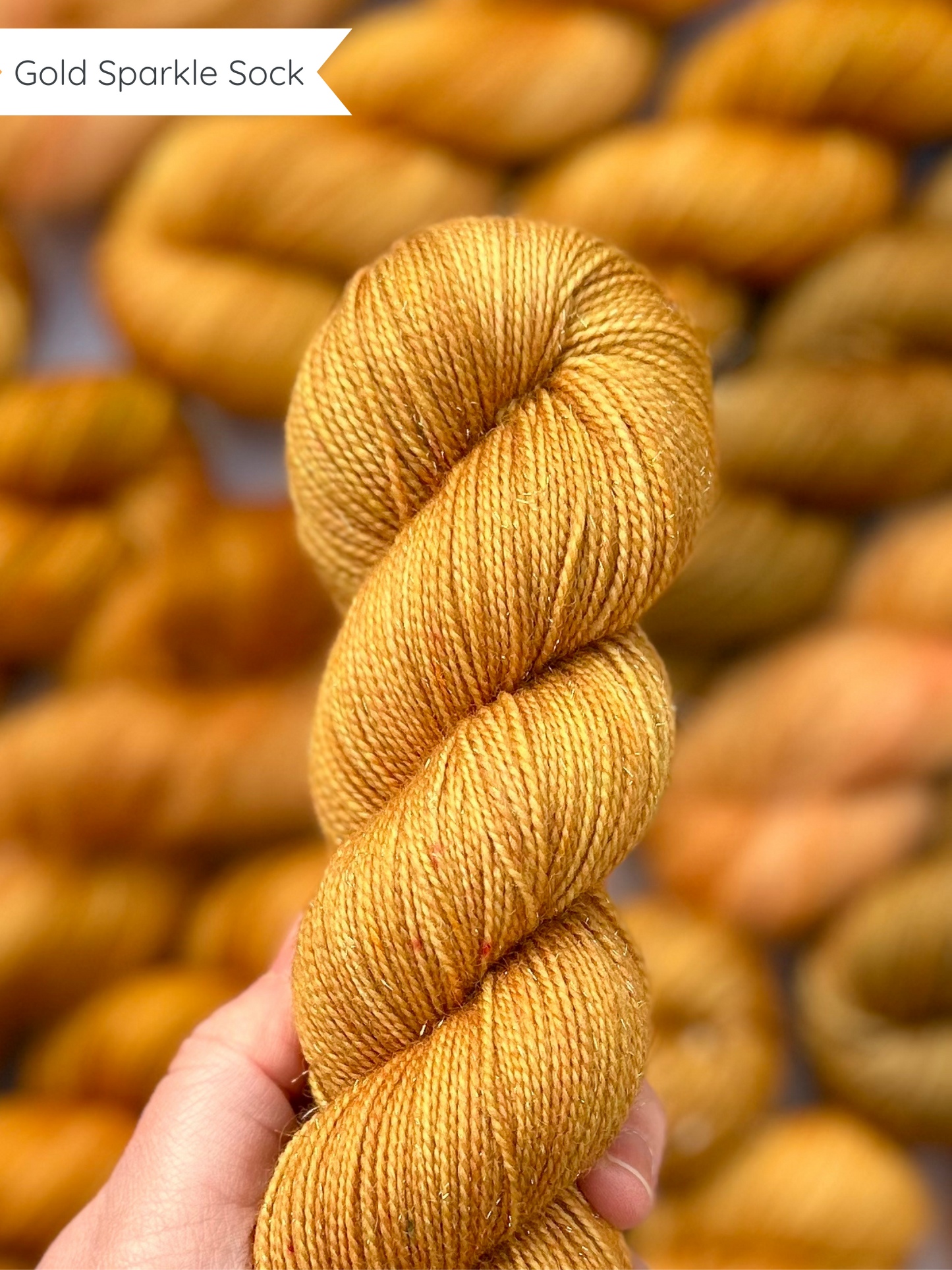 Silly Old Bear - Gold Sparkle Sock 100g