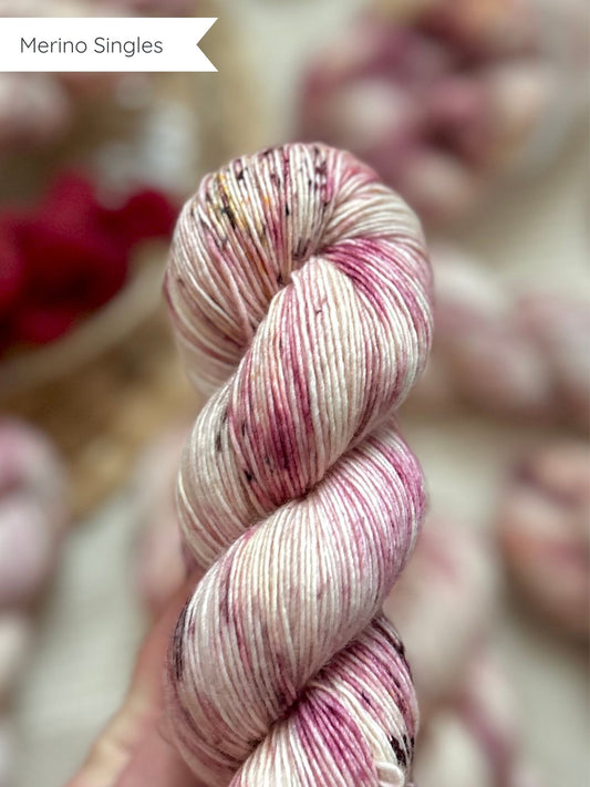 Raspberry Ripple - Merino Singles 100g