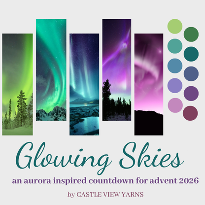 Glowing Skies - 2026 Christmas Day Sock Set **PREORDER ships in December 2026**