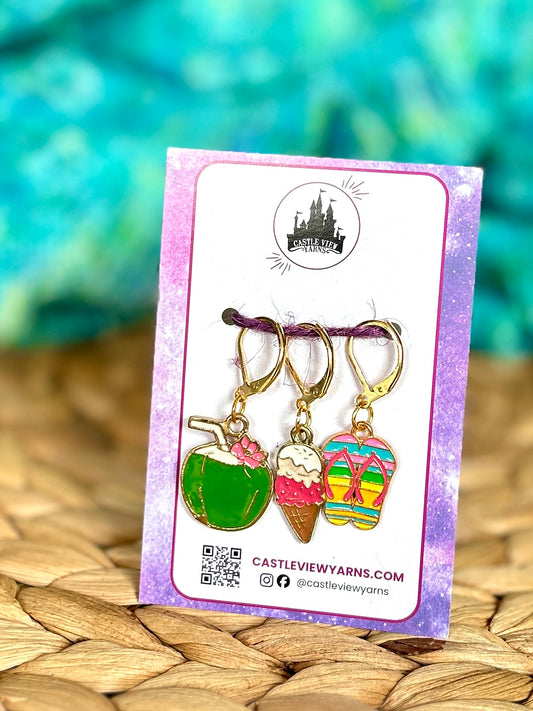 Summer Fun - Stitch Marker Set