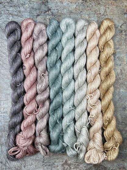July Minis - Linen Alpaca Fingering - 8 x 20g set (Seasons of Colour)