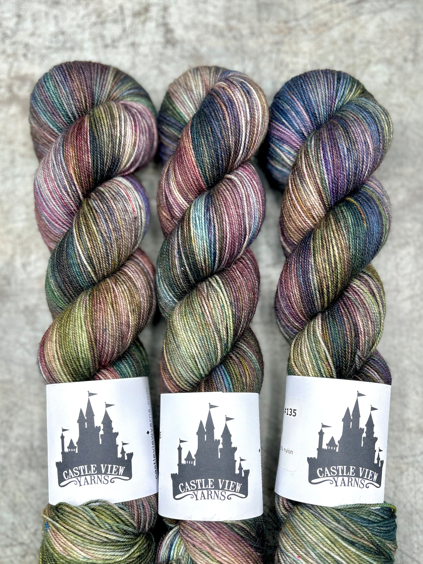 Castle Colours #135 - Soft Sock 100g skein