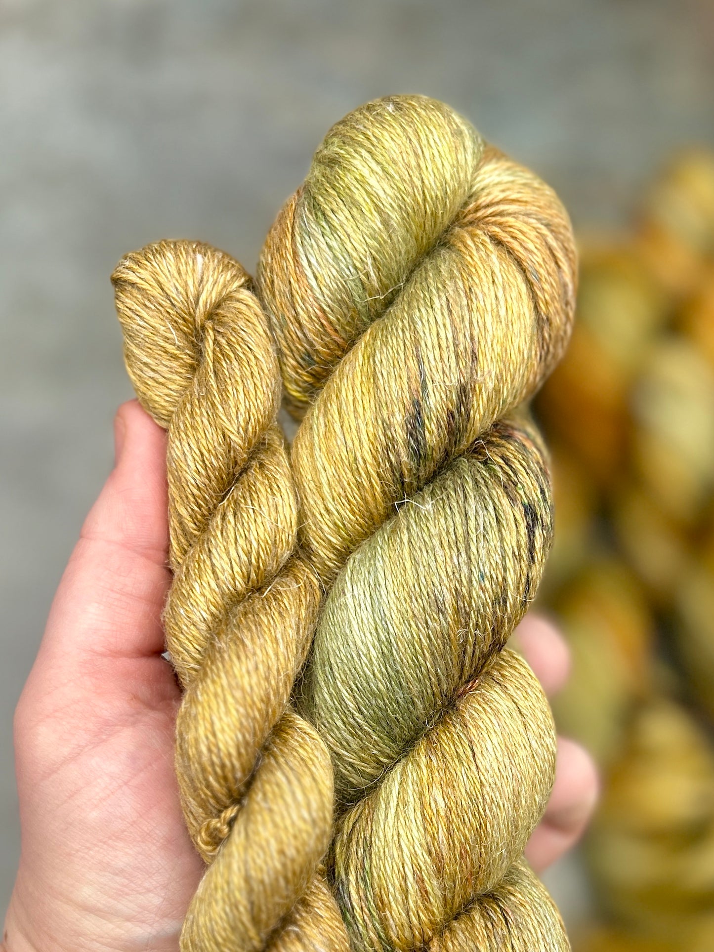 Sunlit Harvest Sock Set - Linen Alpaca Fingering - 120g set (Seasons of Colour - August)