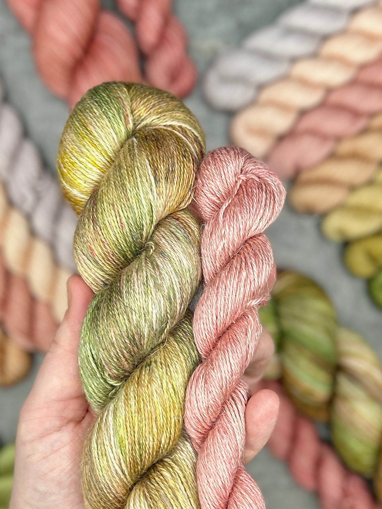 Sunkissed Meadow Sock Set - Linen Alpaca Fingering - 120g set (Seasons of Colour - June)