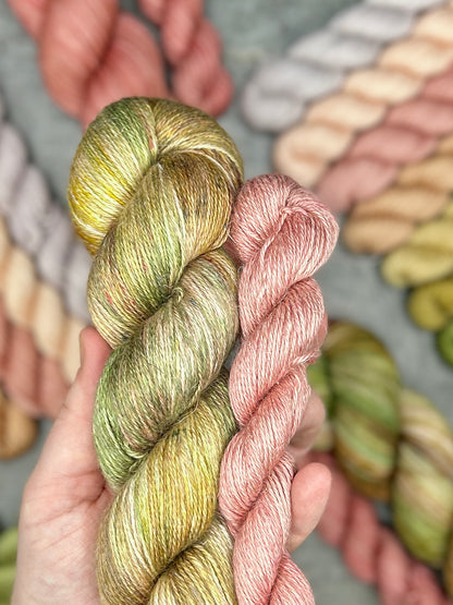 Sunkissed Meadow Sock Set - Linen Alpaca Fingering - 120g set (Seasons of Colour - June)