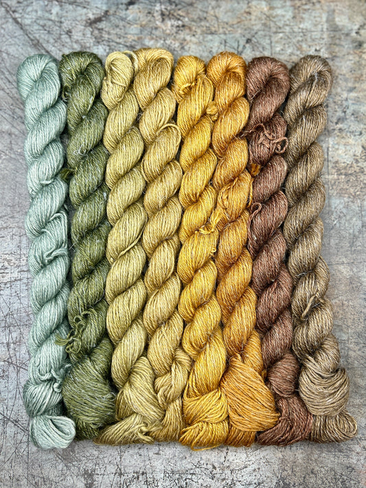 August Minis - Linen Alpaca Fingering - 8 x 20g set (Seasons of Colour)