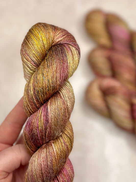 Castle Colours #126 - Linen Alpaca Fingering - 100g skein