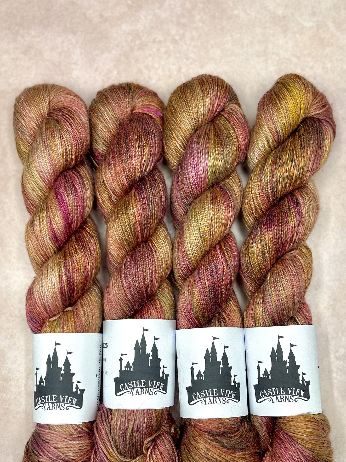 Castle Colours #126 - Linen Alpaca Fingering - 100g skein