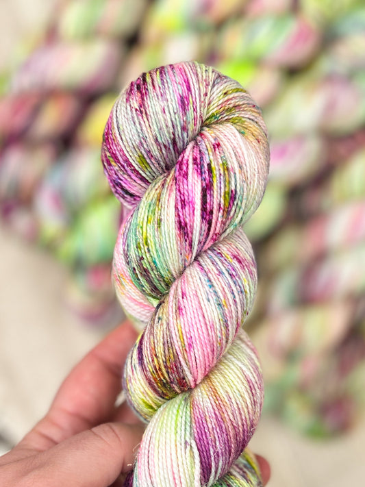 California Dreaming - Iridescent Sparkle Sock 100g skein
