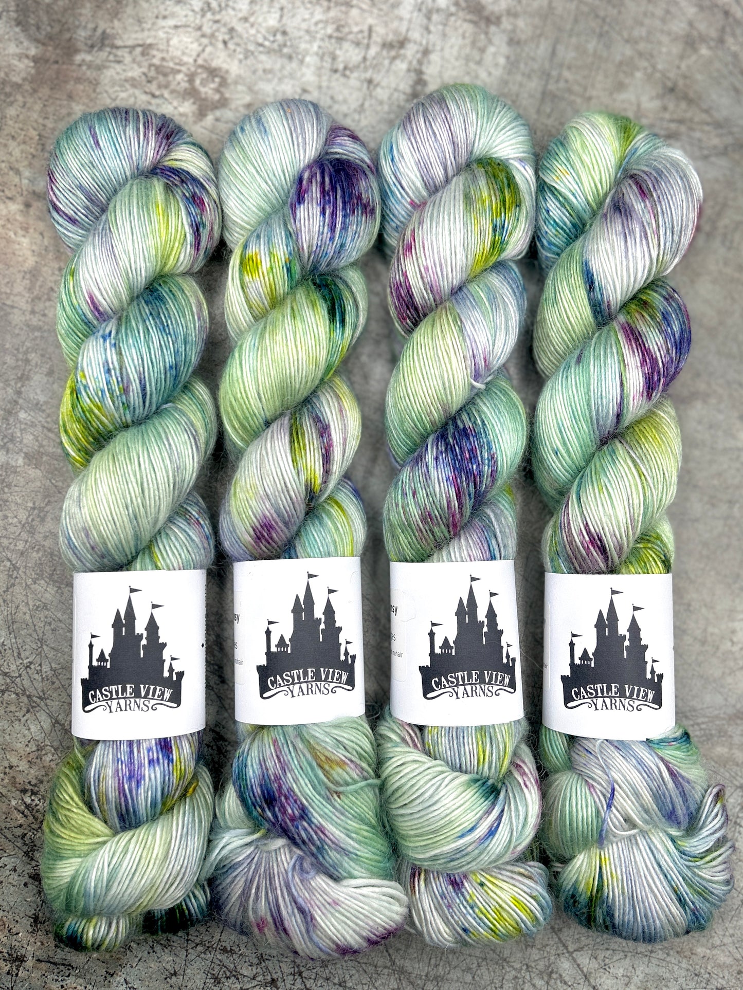 Wildflower Whimsy - Merino Mohair Singles 100g skein