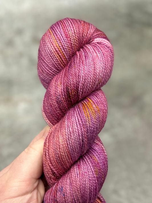 Castle Colours #144 - Silver Sparkle Sock 100g skein