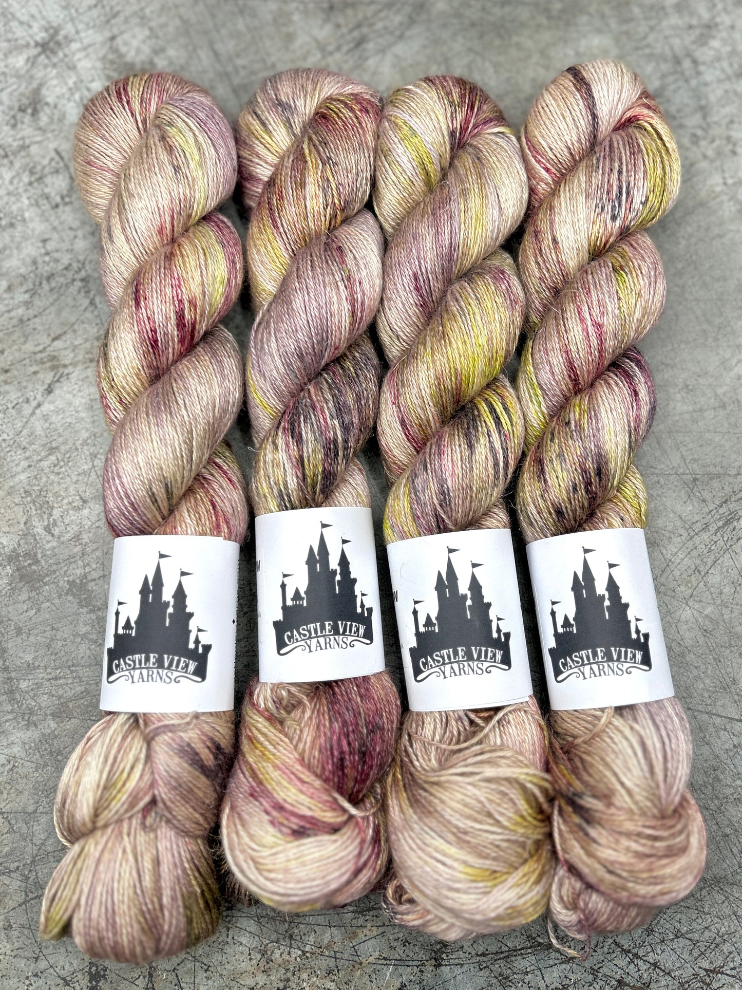Gleam & Glow - Linen Alpaca Fingering 100g skein