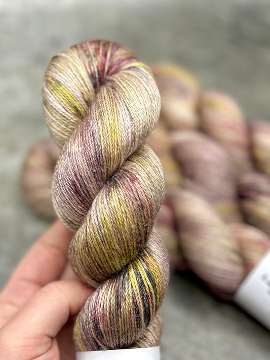Gleam & Glow - Linen Alpaca Fingering 100g skein