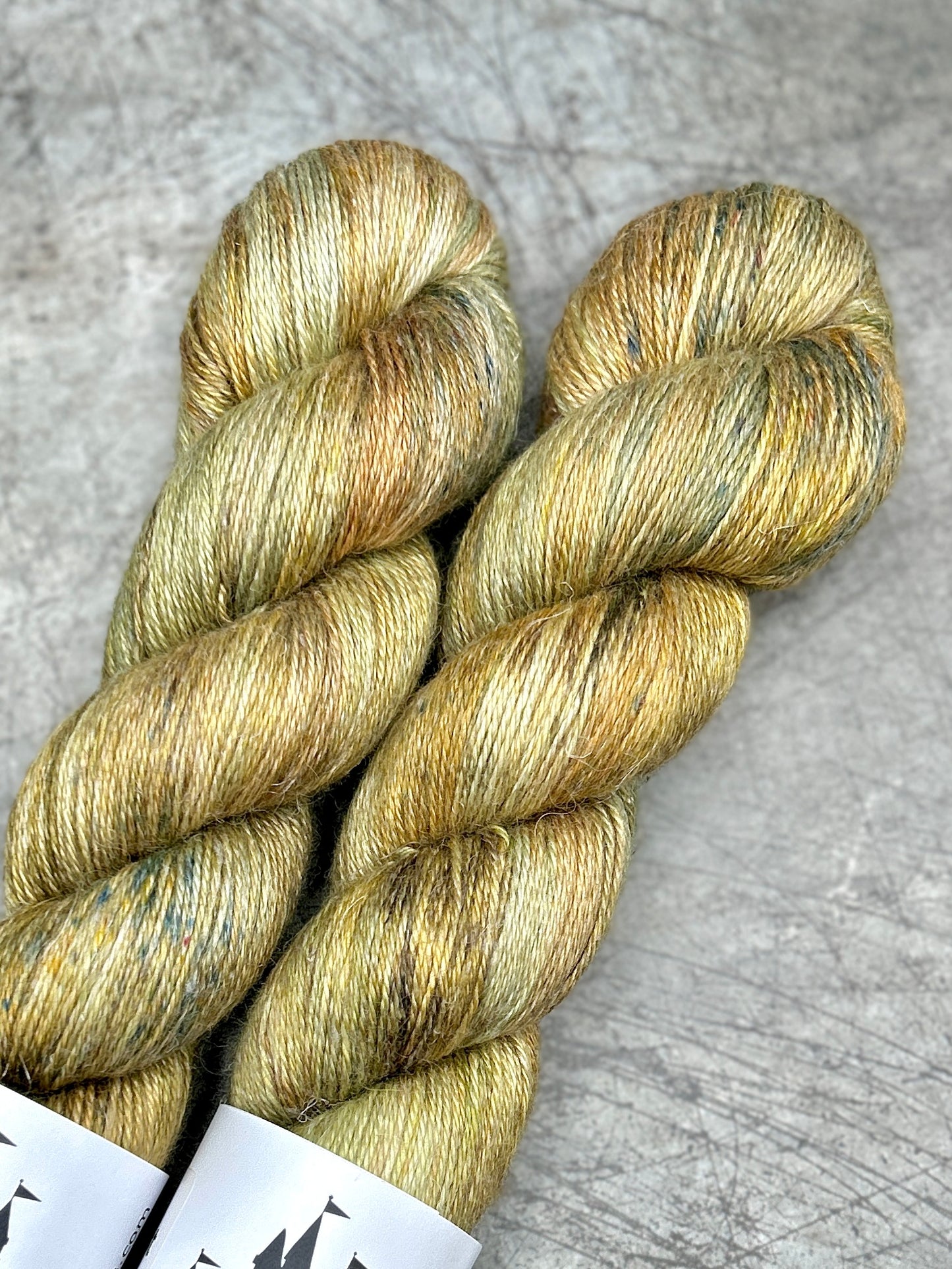 Sunlit Harvest - Linen Alpaca Fingering 100g skein