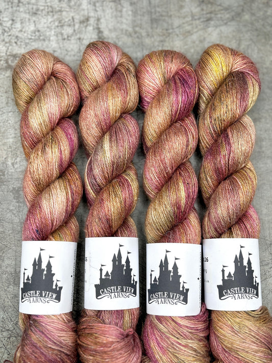 Castle Colours #126 - Linen Alpaca Fingering 100g skein