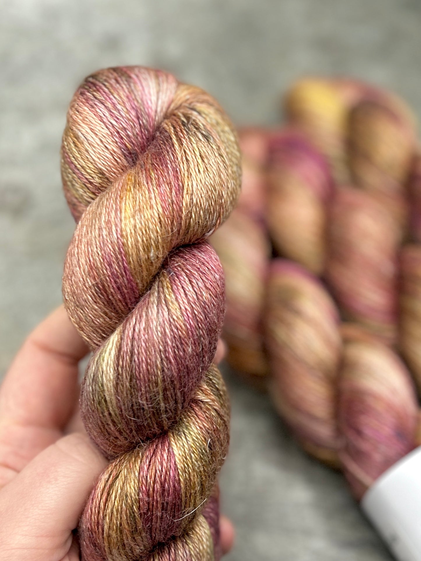Castle Colours #126 - Linen Alpaca Fingering 100g skein