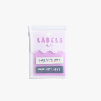 Made With Love & Swear Words - 6 pack - Kylie and the Machine woven labels