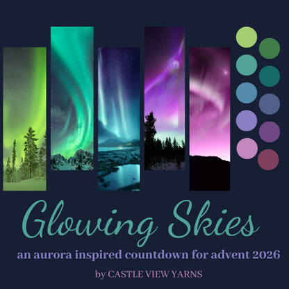 Glowing Skies - 2026 Christmas Day Sock Set **PREORDER ships in December 2026**