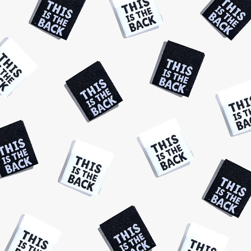 This Is The Back - 6 pack - Kylie and the Machine woven labels