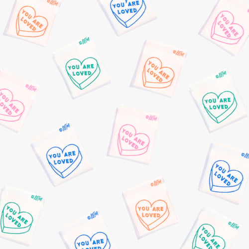 You Are Loved - 6 pack -Kylie and the Machine woven labels